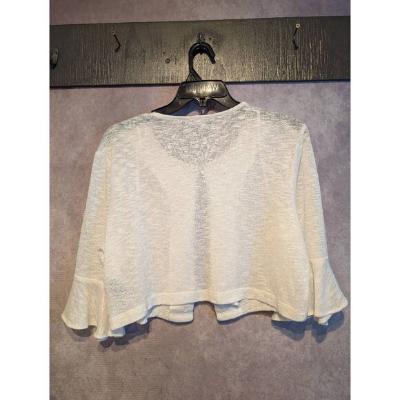 Perceptions semi-shear crop cardigan XL - Picture 4 of 6